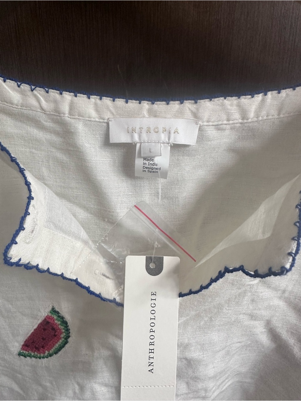 Anthropologie x Intropia Fruit Embroidered Top - Picture 4 of 6
